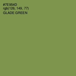 #7E954D - Glade Green Color Image